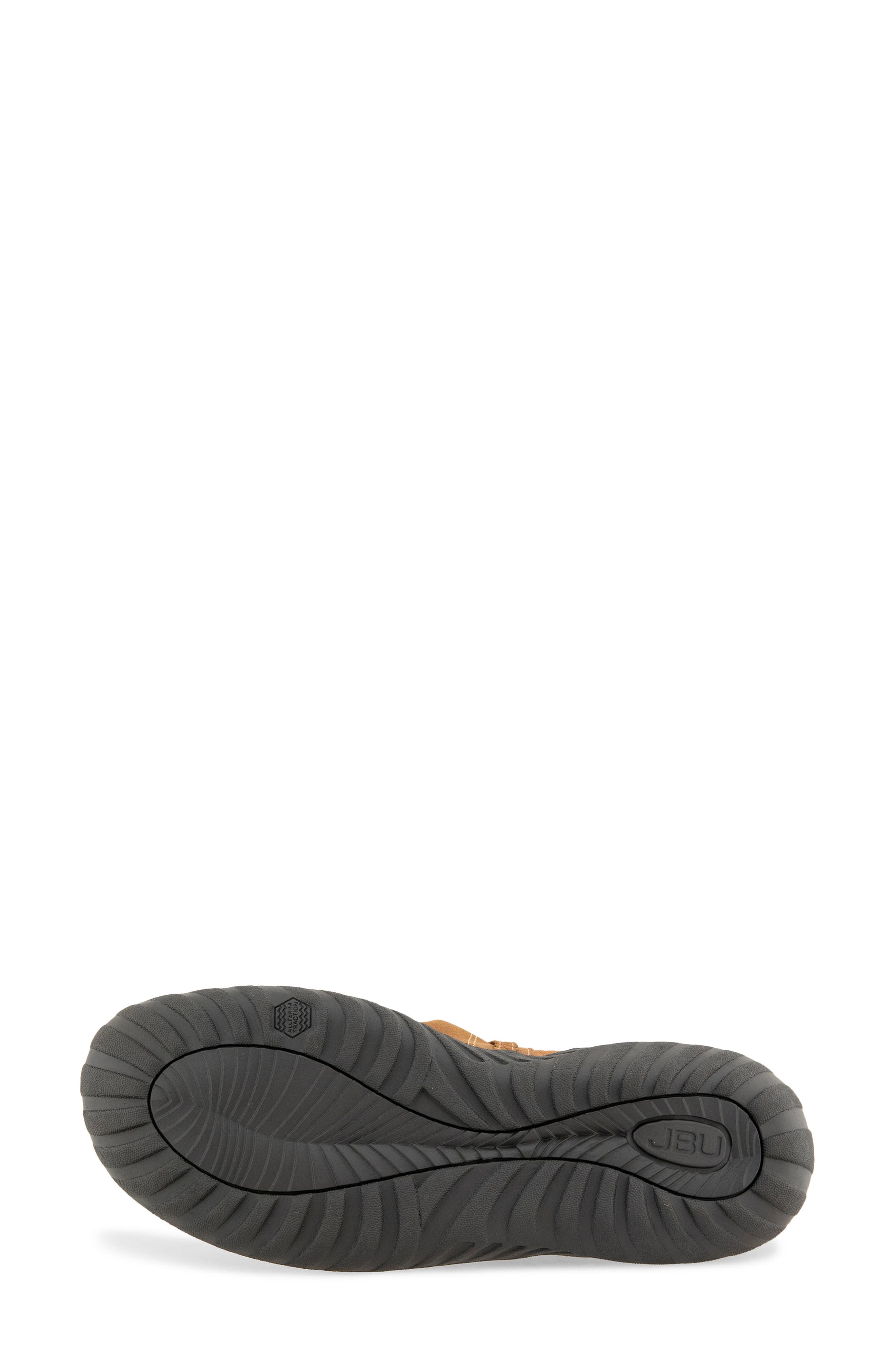 Reese Water Resistant Faux Leather Flat, Alternate, color, TAN