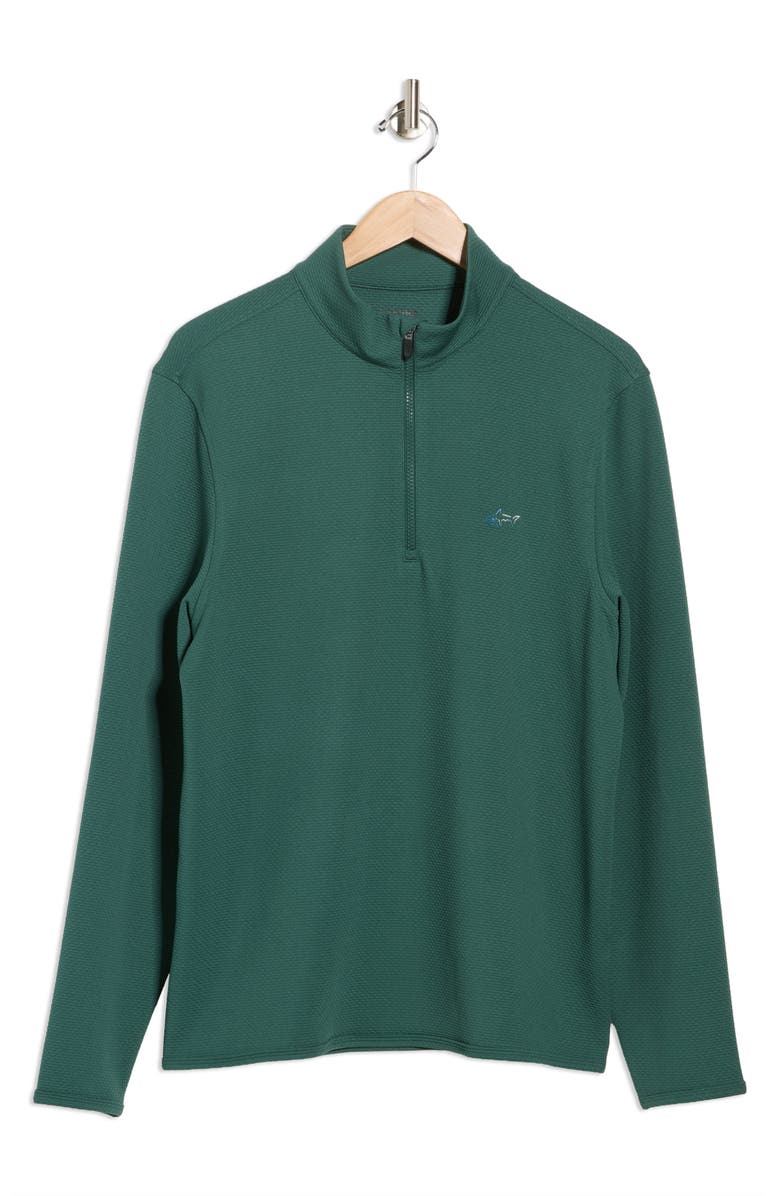 Greg Norman Quarter Zip Pullover, Alternate, color, Trekking Green