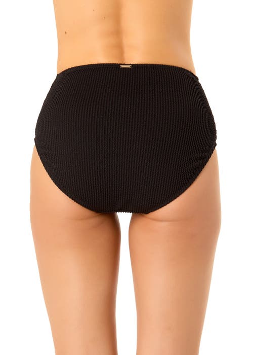 ANNE COLE LIVE IN COLOR TEXTURED HIGH WAIST SWIM BOTTOM