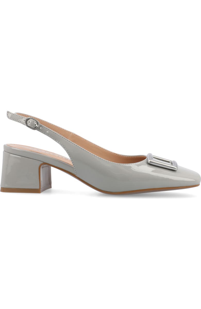 Journee Collection Everlee Slingback Pump, Alternate, color, Grey