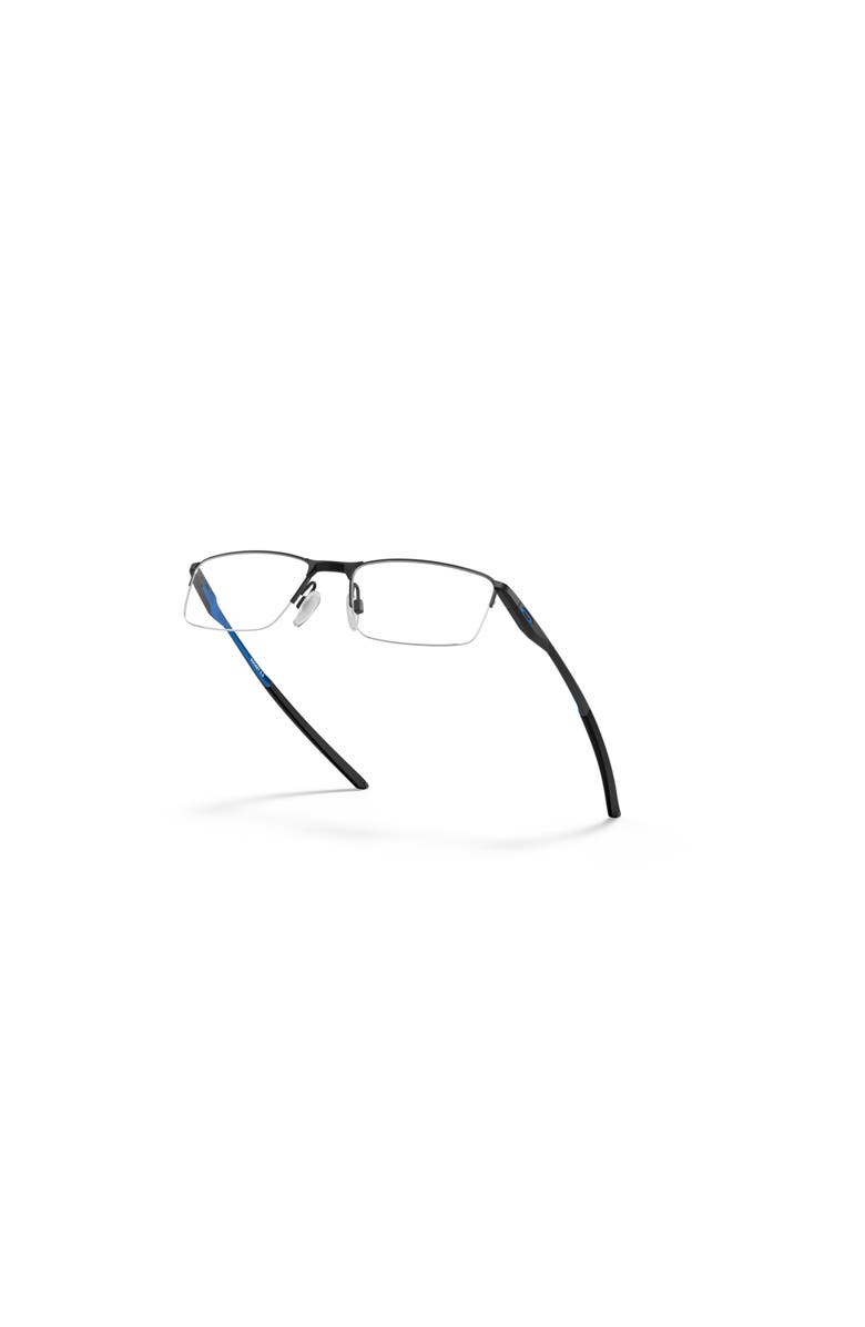 Oakley 54mm Rectangle optical glasses, Alternate, color, Black/ Blue