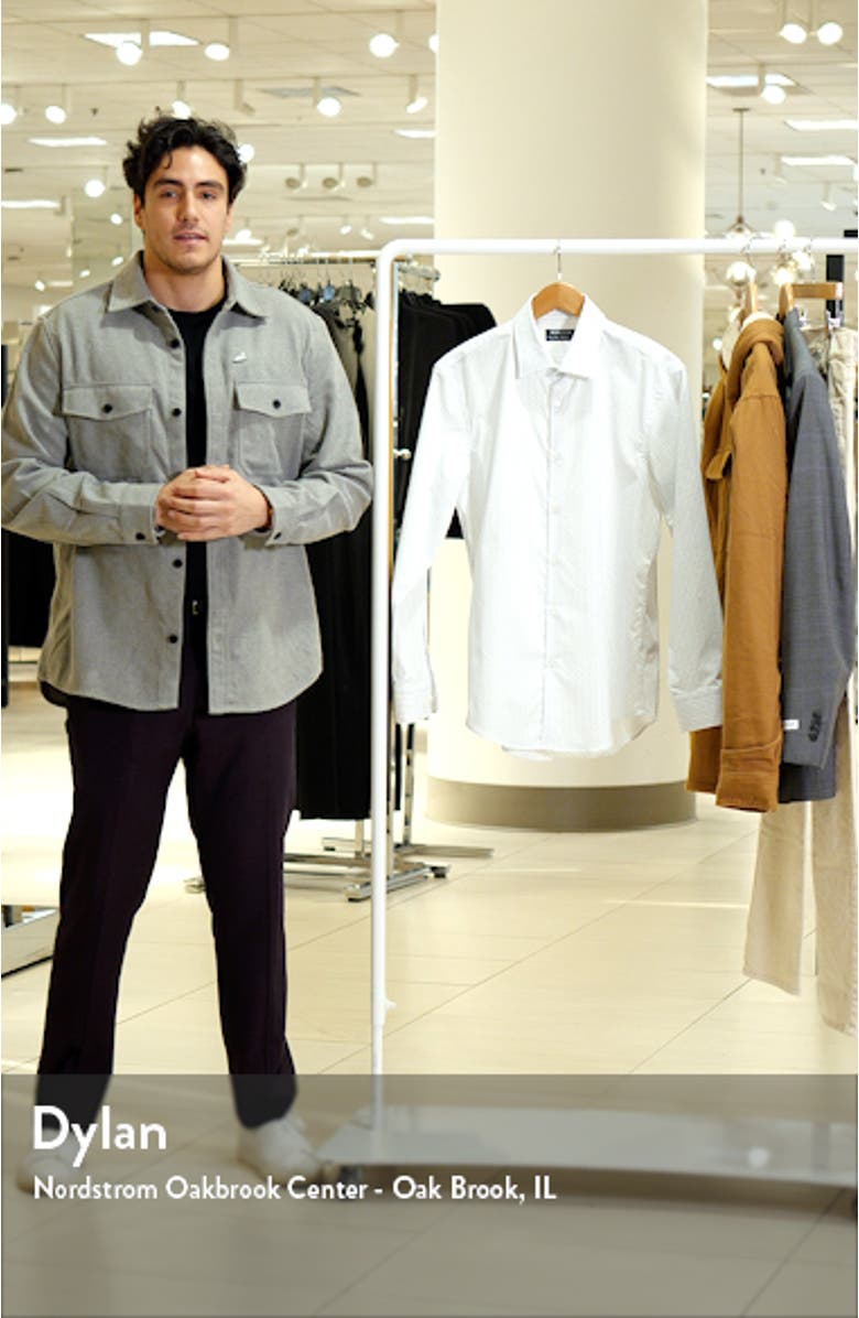 Extra Trim Fit Diamond Pattern Dress Shirt, sales video thumbnail