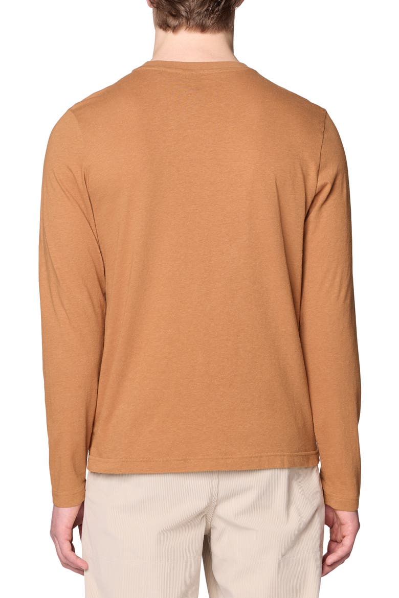 On Edge Organic Cotton & Hemp Long Sleeve T-Shirt, Alternate, color, COPPER CLAY