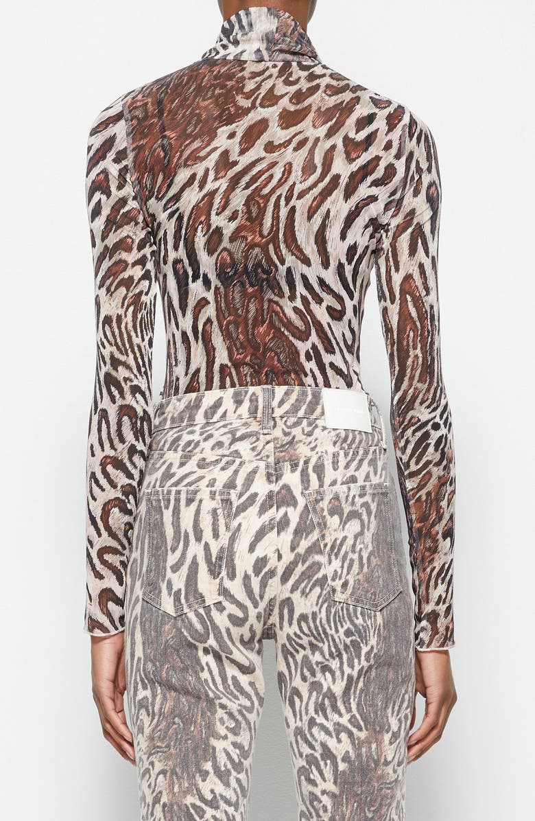 Jonathan Simkhai Standard Asher Mesh Turtleneck Top, Alternate, color, 