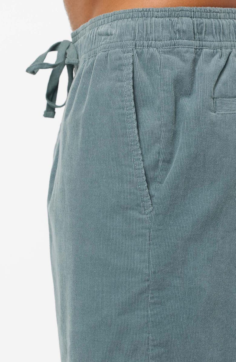 O
Neill Stretch Corduroy Drawstring Shorts, Alternate, color, Stormy Sea