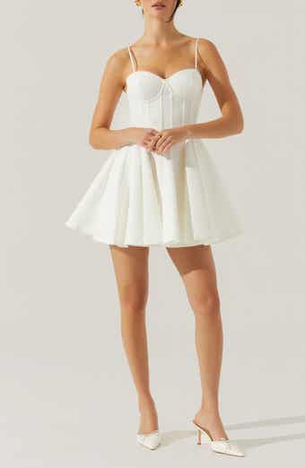 ASTR the Label Fenna Corset Linen & Cotton Minidress