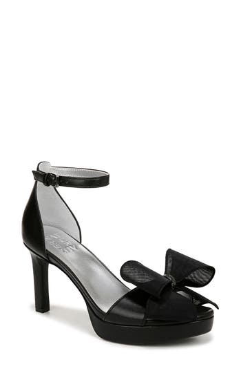 Naturalizer Women's Always Evening Dress Sandals In Black Faux Leather