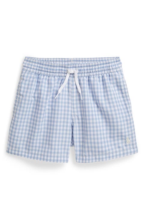 Kids' Traveler Gingham Check Swim Trunks (Toddler & Little Kid)