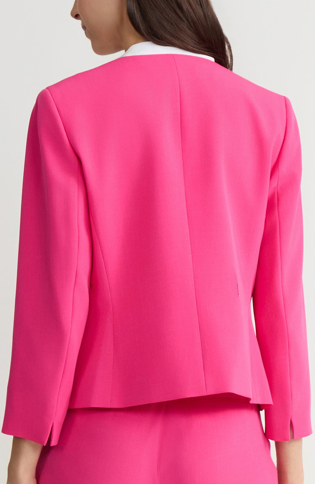 Stretch Crepe Open Front Blazer - image 2
