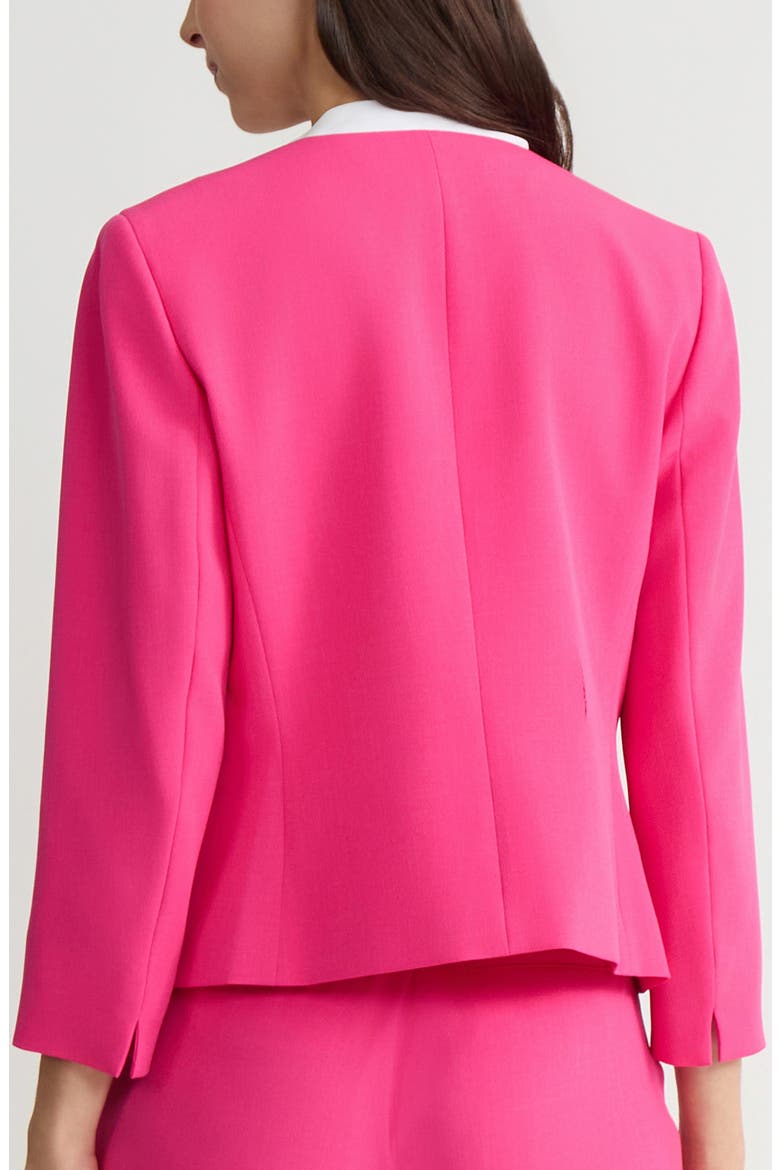 Stretch Crepe Open Front Blazer, Alternate, color, PINK PERFECTION