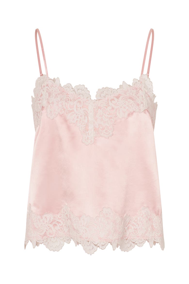 Everlycras Lace Trim Camisole Top, Alternate, color, Light Pink