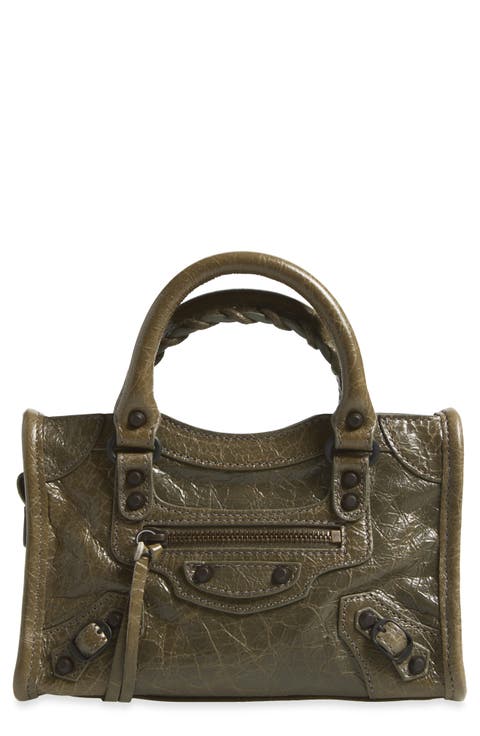Nano Le City Arena Leather Top Handle Bag