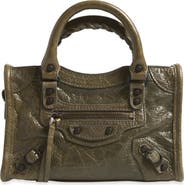 Balenciaga Nano Le City Arena Leather Top Handle Bag