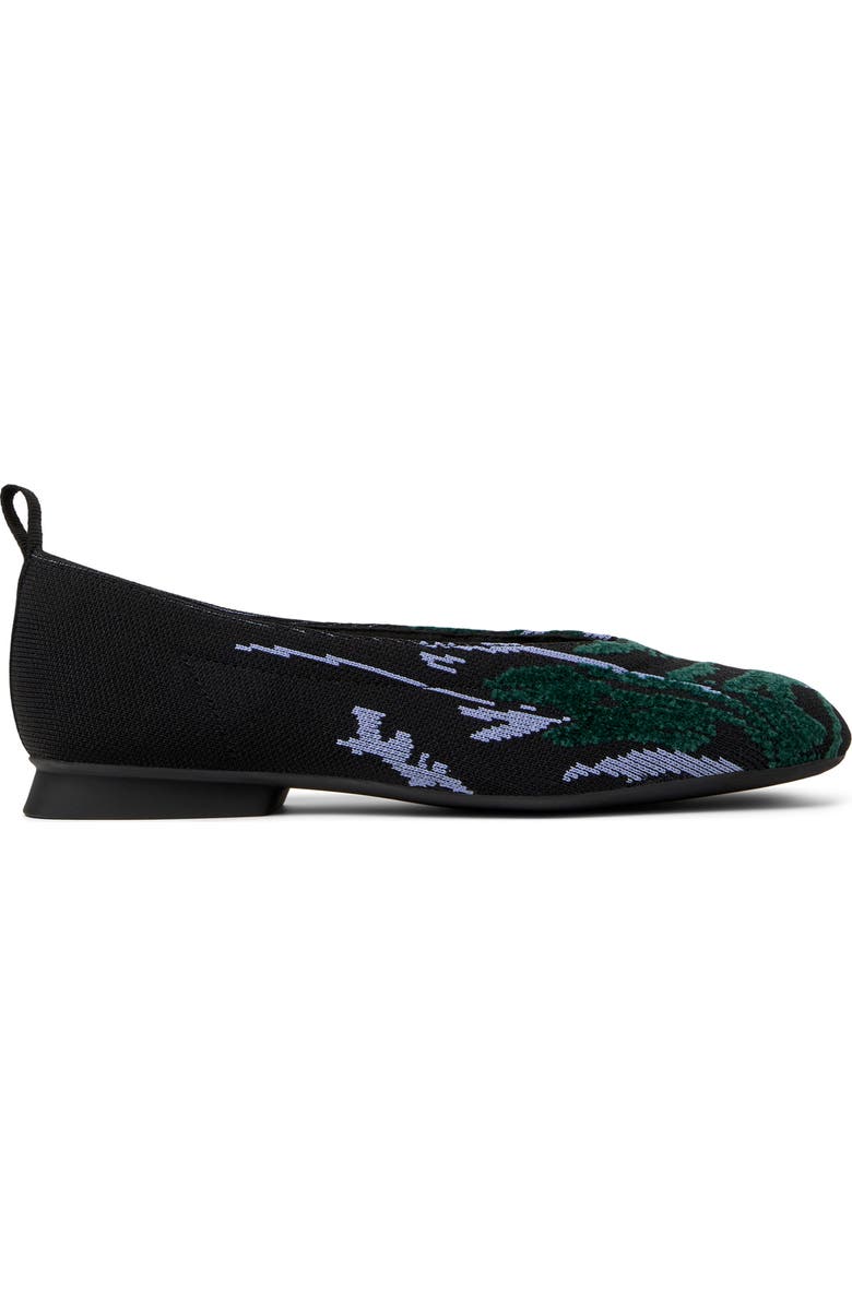 Camper Casi Myra Knit Flat, Alternate, color, Multi Black/ Green