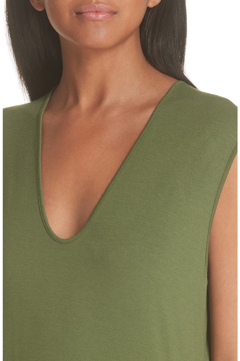 Curve Lui Draped Jersey Dress, Alternate, color, MILITARY GREEN
