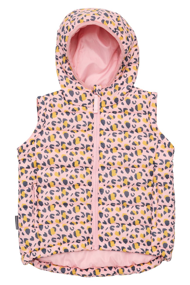 Kids' Leopard Love Water Repellent 2-in-1 Puffer Jacket, Alternate, color, PINK