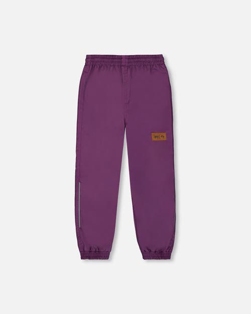 Deux Par Deux Baby Girl's Splash Pants Purple In Purple