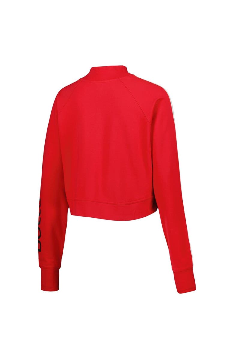 LUSSO Women's Lusso Red Chicago Bulls Maddie & Matildas Raglan Tri-Blend Pullover Hoodie & Jogger Pants Set, Alternate, color, Red