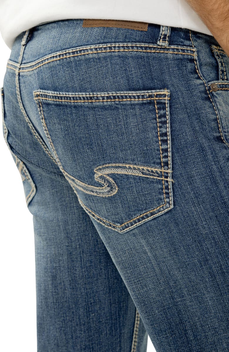Silver Jeans Co. Zac Relaxed Fit Straight Leg Jeans, Alternate, color,