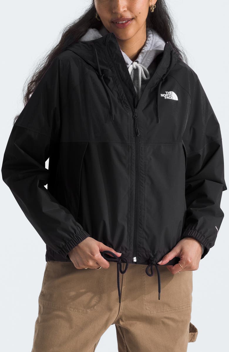 The North Face Antora Waterproof Rain Hoodie, Main, color, Tnf Black-Npf