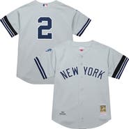 Mitchell & Ness Men's Mitchell & Ness Derek Jeter Gray New York Yankees Cooperstown Collection 2000 World Series Authentic Jersey