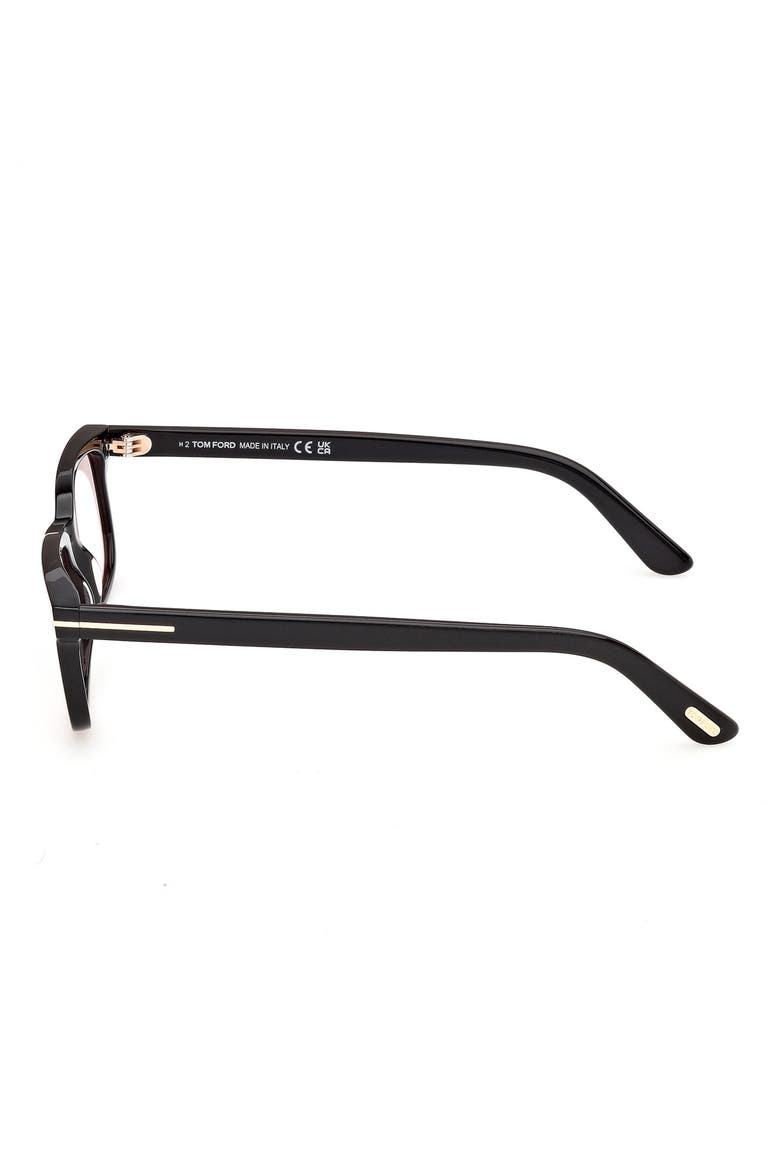 Scout-02 52mm Rectangular Sunglasses, Alternate, color, SHINY BLACK PINK LENS
