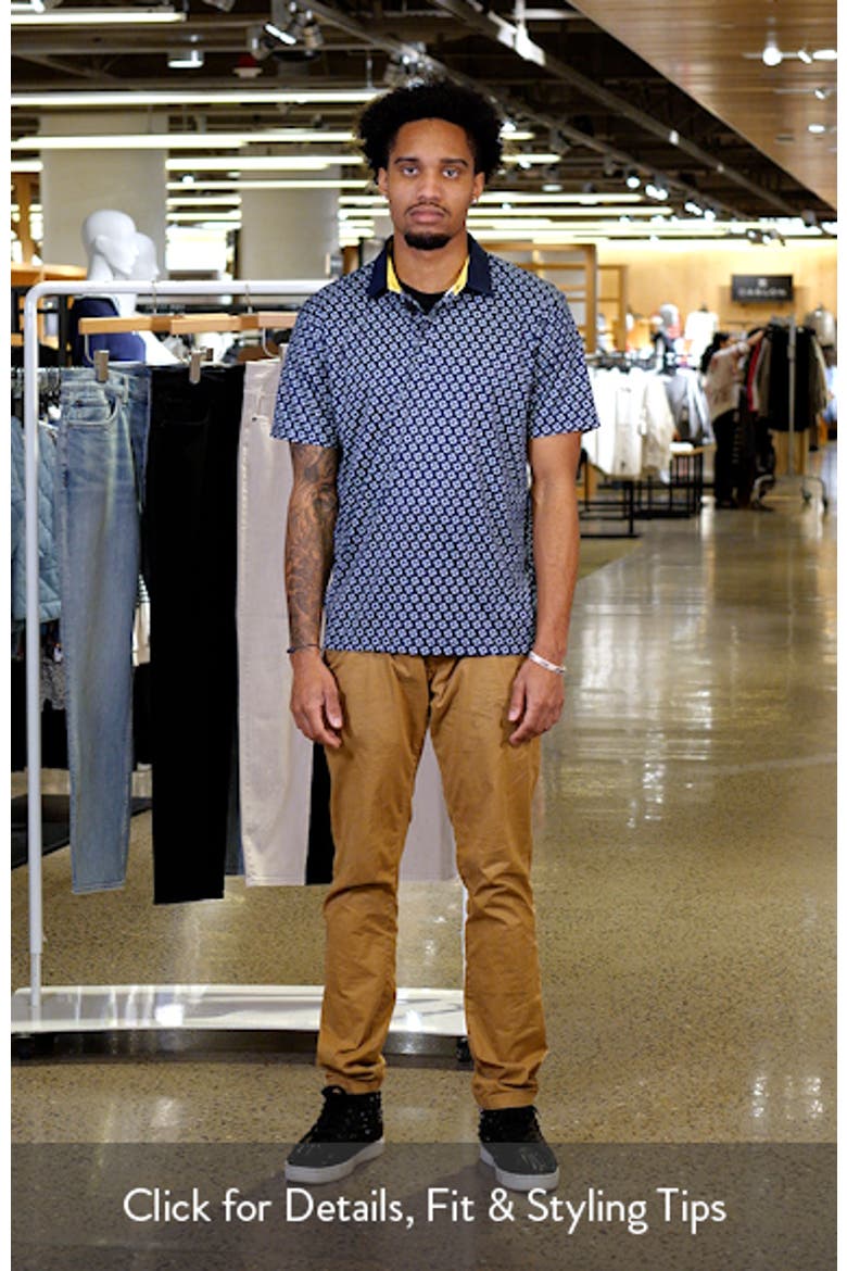 Harris Medallion Print Golf Polo video