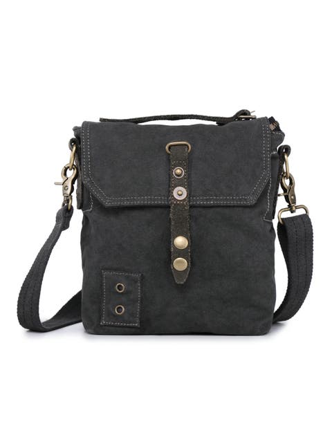 Coastal Canvas Flap Crossbody Bag