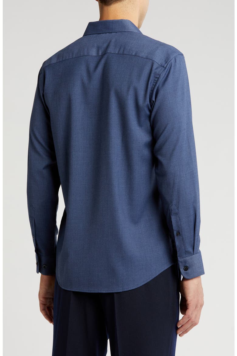 Denim Performance Button-Up Shirt, Alternate, color, DENIM