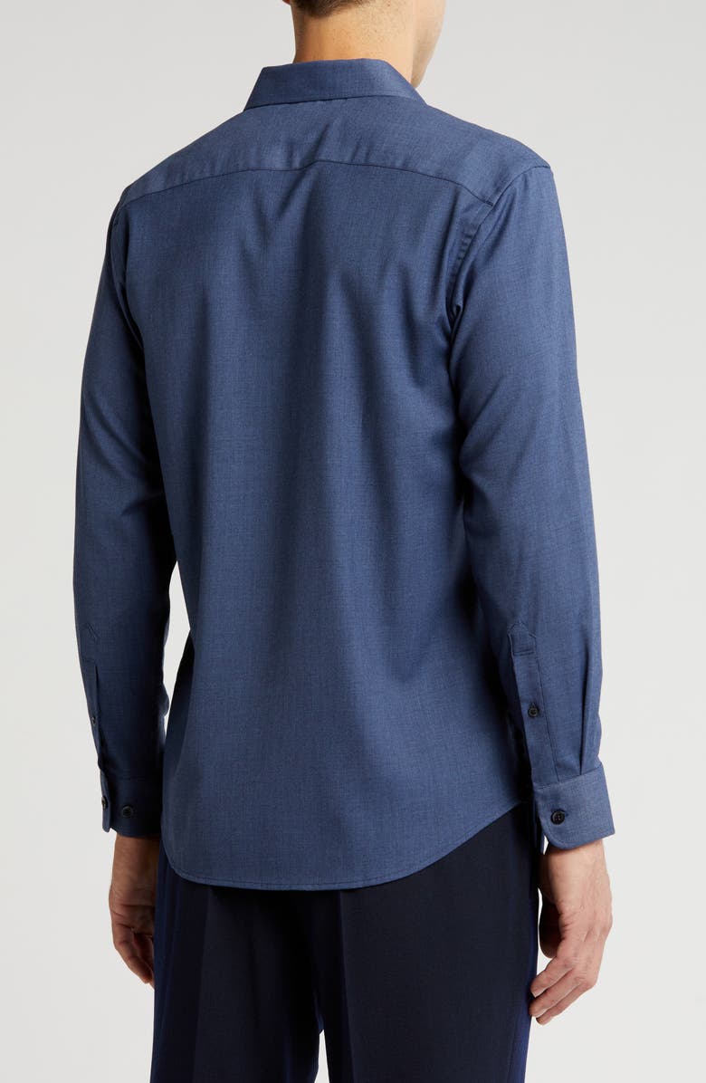 TOM BAINE Denim Performance Button-Up Shirt, Alternate, color, Denim