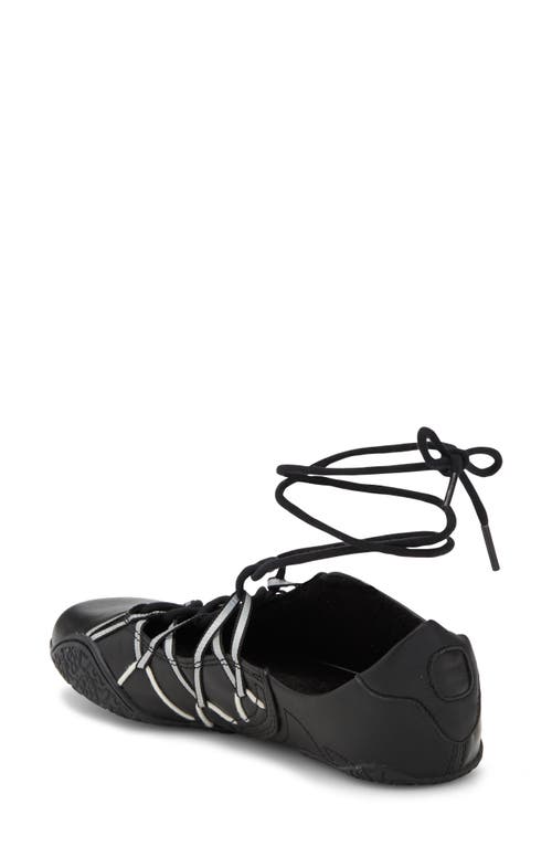Jeffrey Campbell Regimen Ankle Wrap Sneaker In Black Combo