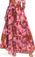 FLYING TOMATO Print Maxi Skirt