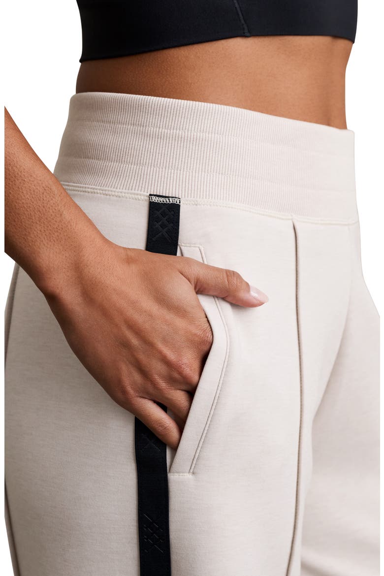Dreamglow Performance High Waist Wide Leg Trousers, Alternate, color, SAND/ PURE BLACK