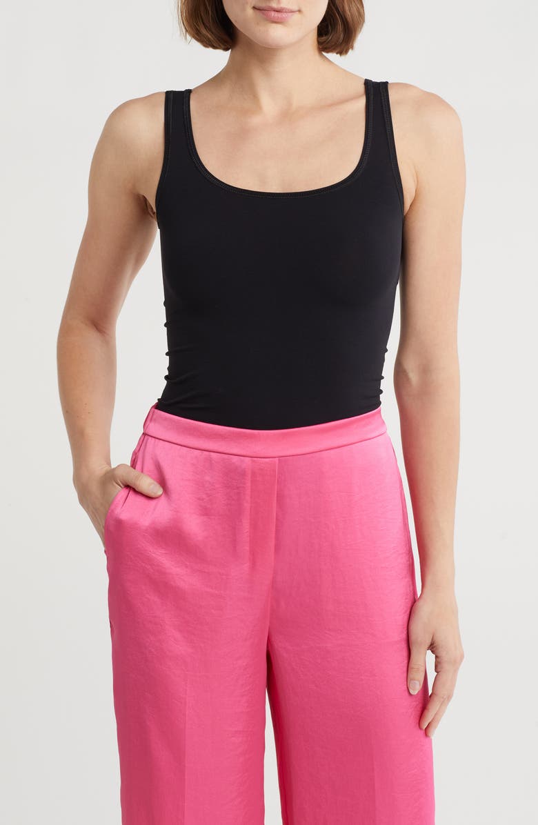 Theory Scoop Neck Tank, Main, color, Black