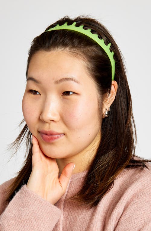 Chunks Comb Headband In Green