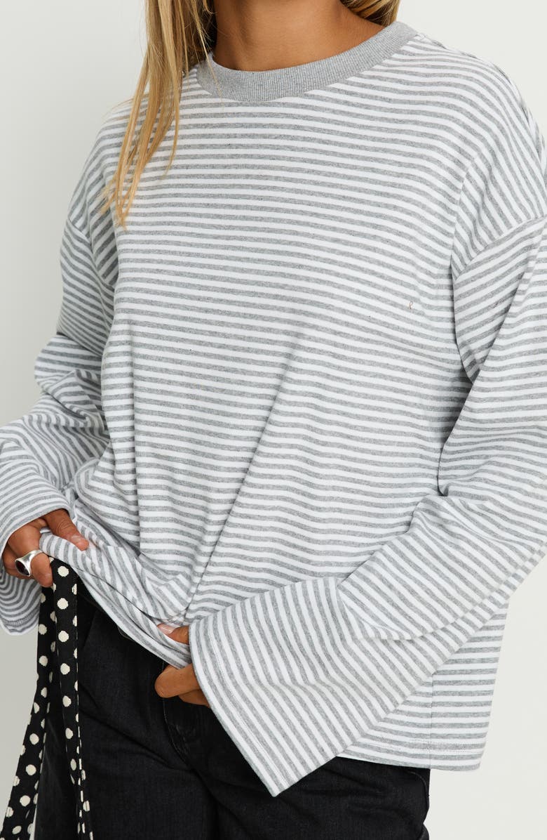 Princess Polly Settle Down Stripe Knit Top, Alternate, color, 