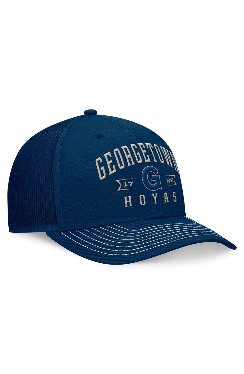 TOP OF THE WORLD Men's Top of the World Navy Georgetown Hoyas Carson Trucker Adjustable Hat, Alternate, color,