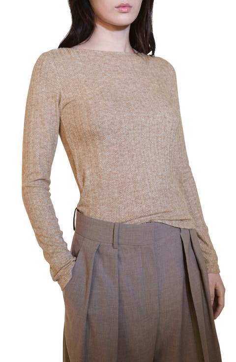 Pointelle Long Sleeve T-Shirt (Regular & Plus)