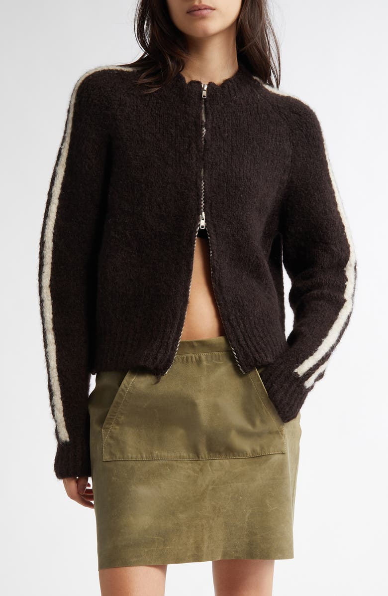Paloma Wool Grand Slam Side Stripe Zip Cardigan | Nordstrom