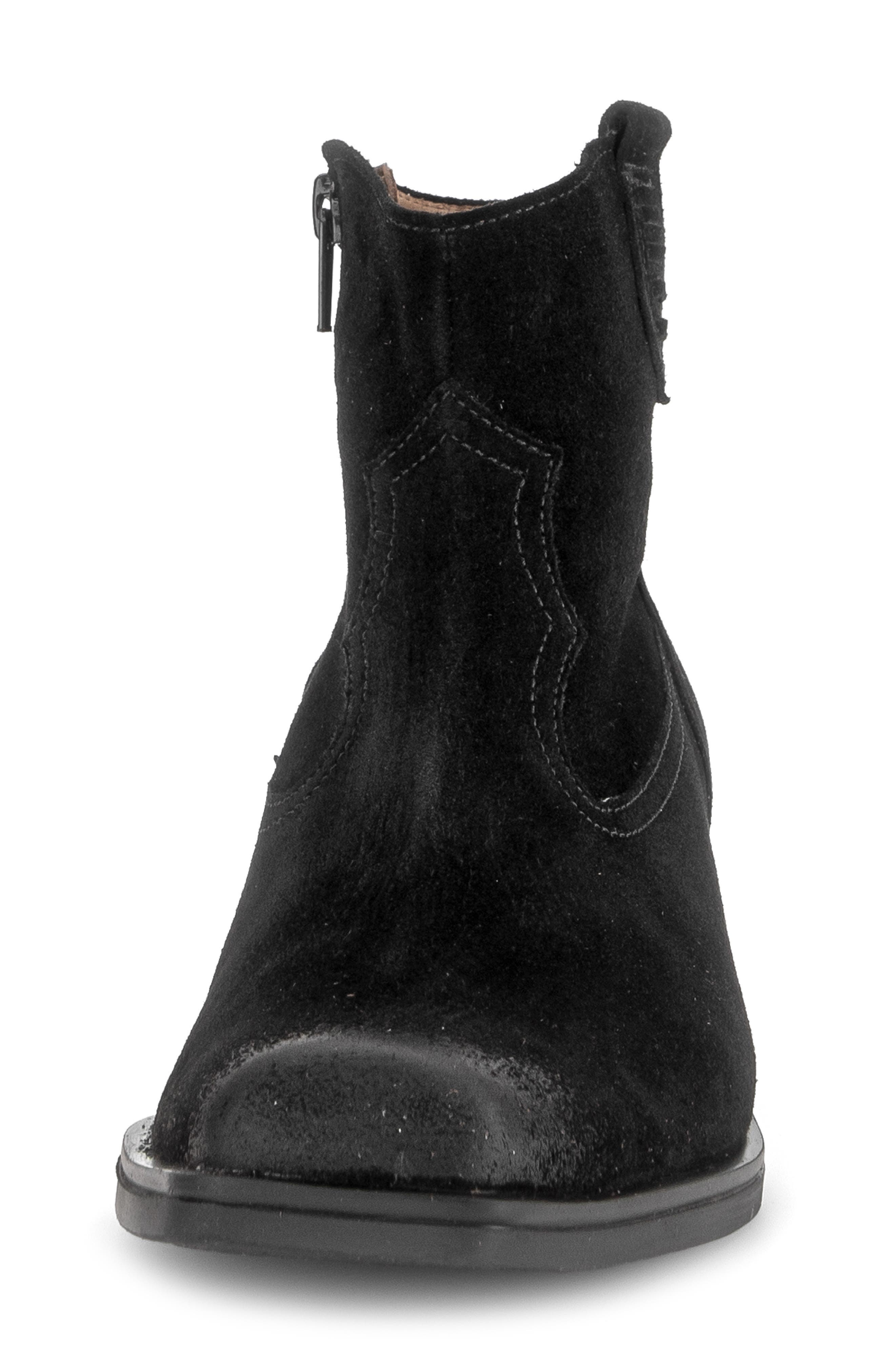 Skye Leather Bootie, Alternate, color, BLACK