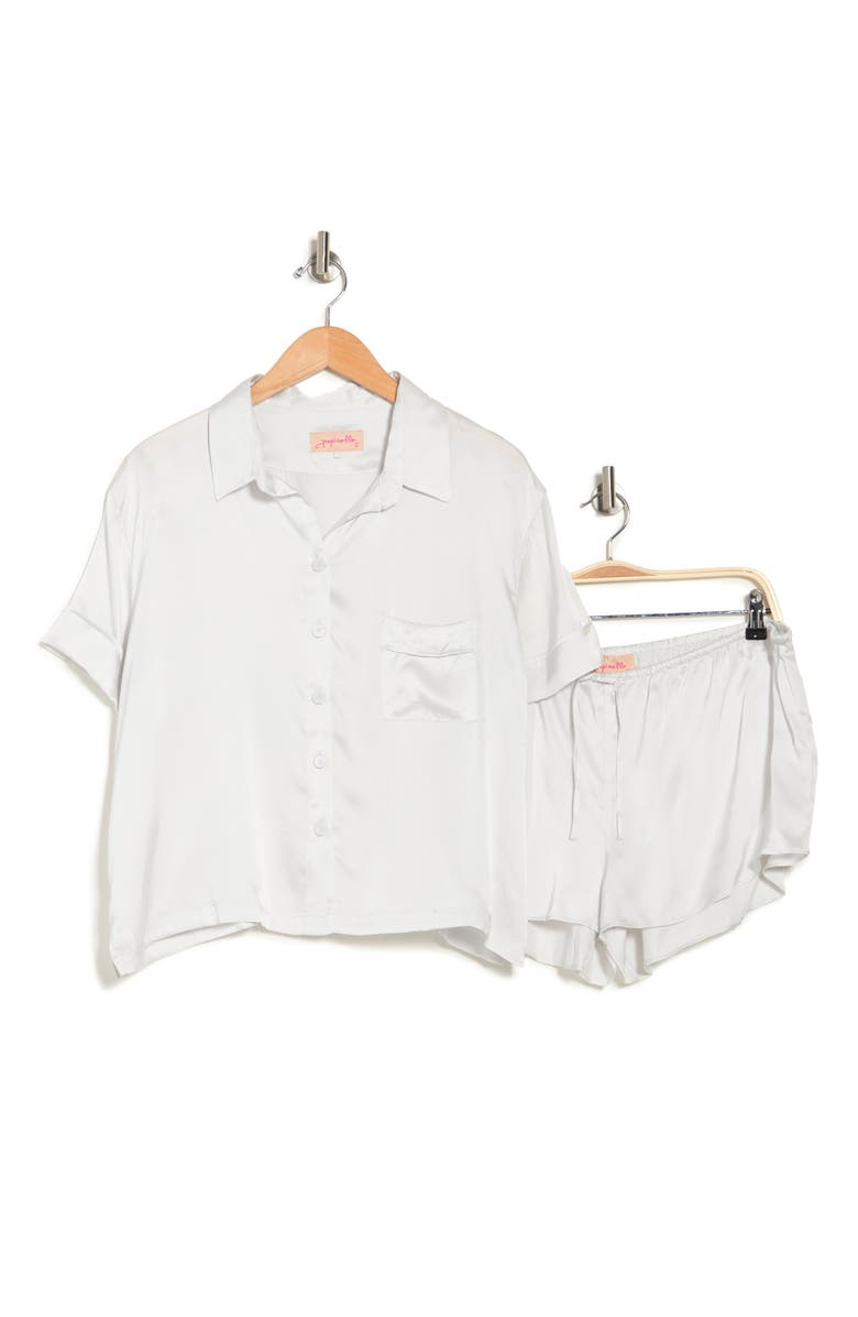 Papinelle Short Silk Pajamas, Alternate, color, 