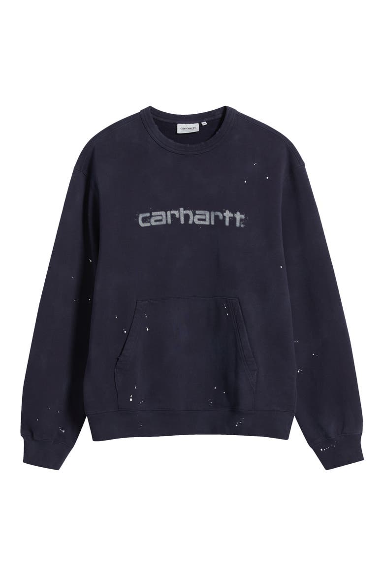 Painter Logo Sweatshirt, Main, color, DARK NAVY