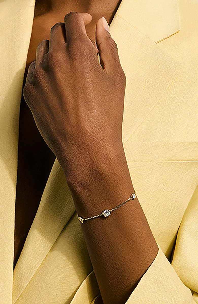 John Hardy Lovestruck<sup>™</sup> Lab Grown Diamond Station Bracelet, Alternate, color, Gold