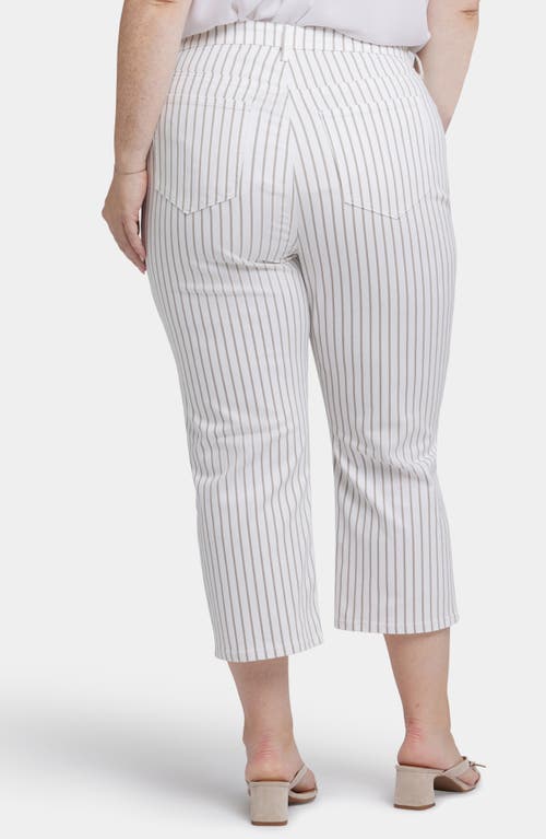 Nydj Joni High Waist Capri Jeans In Beach Cruise Stripe