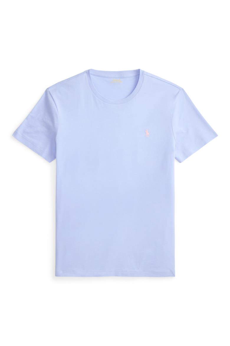 Classic Fit Solid Cotton Jersey T-Shirt, Alternate, color, PEBBLE BLUE/ C3115