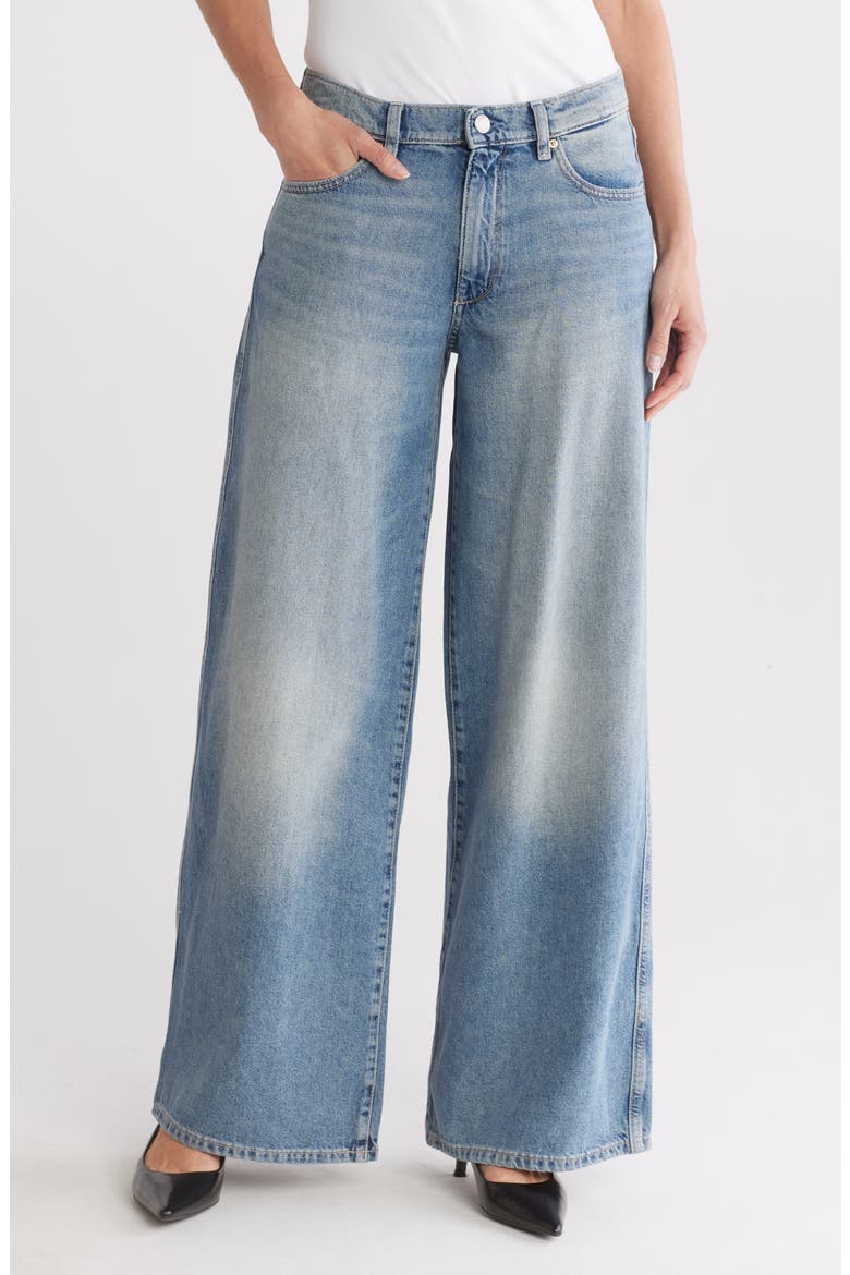 Zoie Relaxed Wide Leg Jeans, Main, color, AGED MID