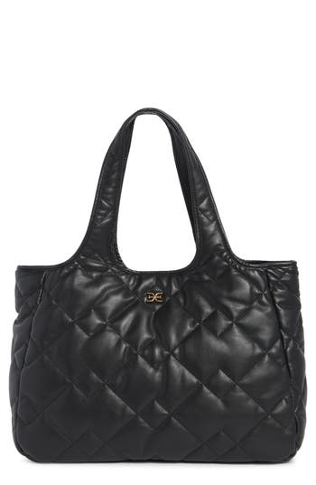 Sam Edelman Khiara Quilted Tote In Black