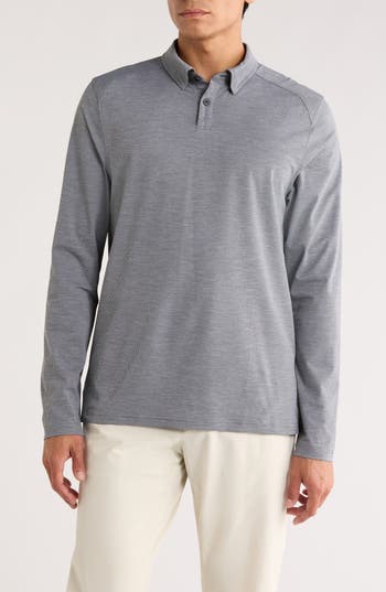 Rhone Commuter Long Sleeve Polo In Multi