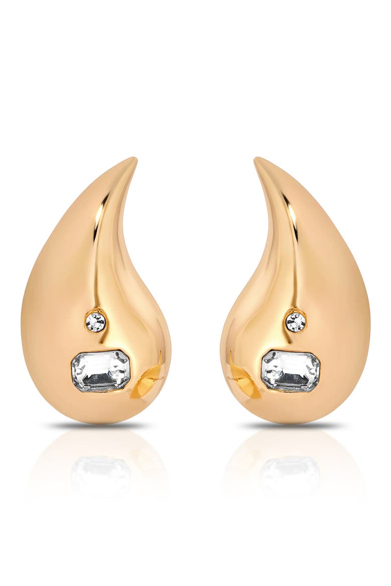Teardrop Statement Earrings, Main, color, GOLD