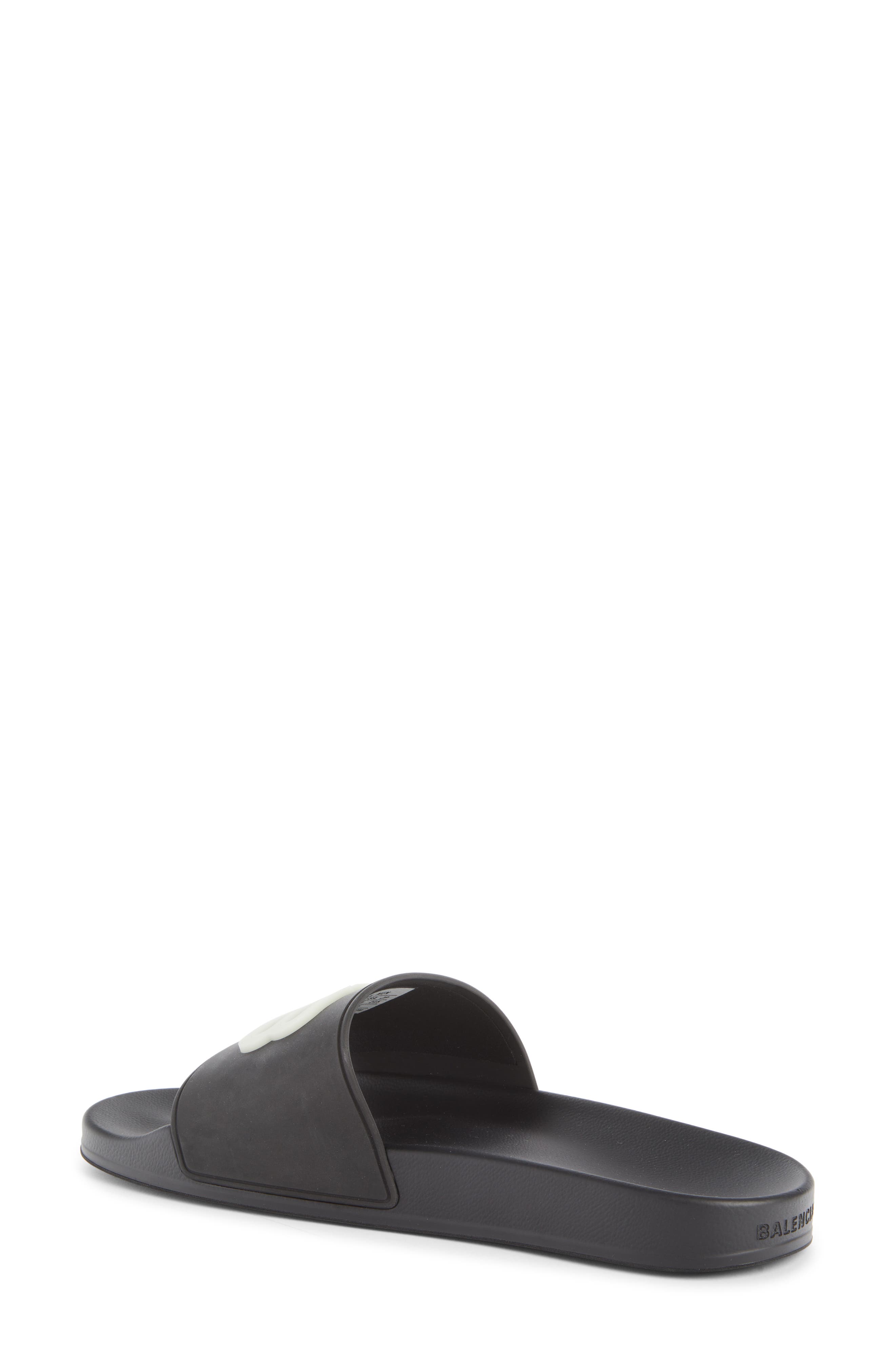 Balenciaga Glow in the Dark BB Logo Slide Sandal, Alternate, color, 